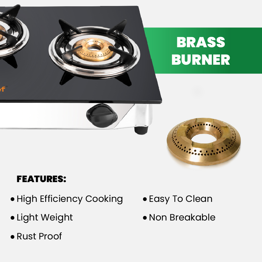 Buy Greenchef Glasstop 3 Burner Gas Stove TRIO At Best Price Shop